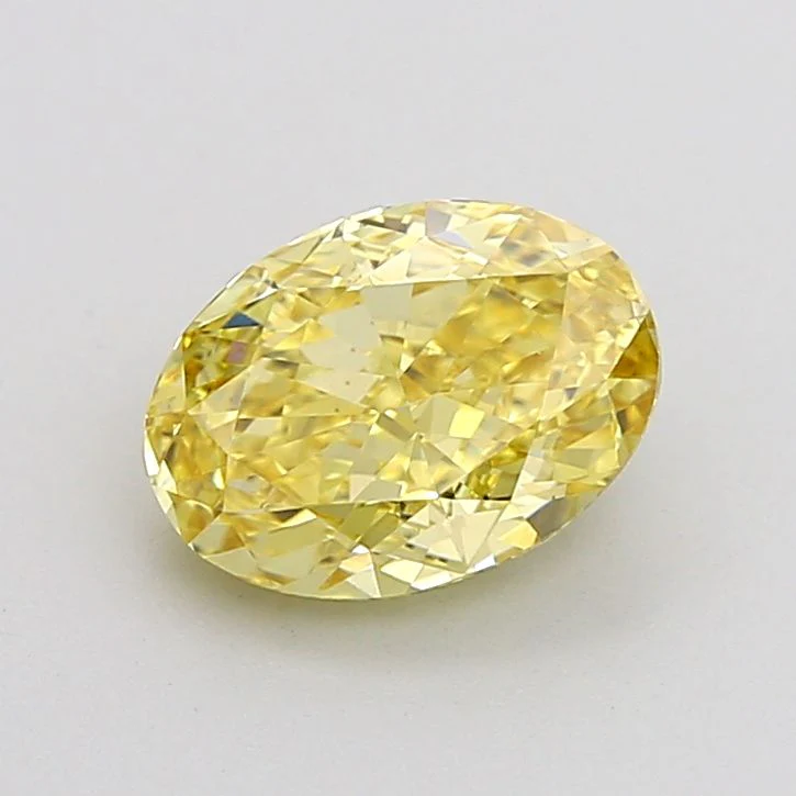 1.59 ct. Fancy Intense Yellow/VS1 Oval Lab Grown Diamond