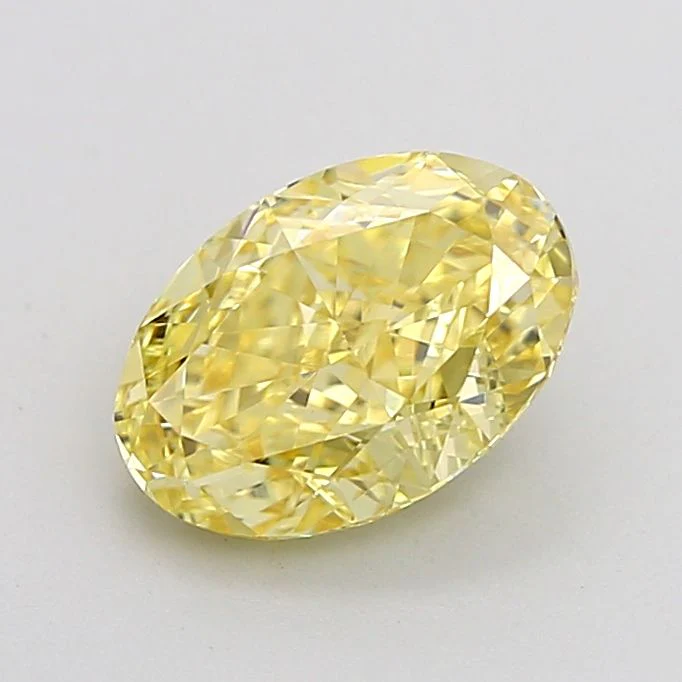 1.59 ct. Fancy Intense Yellow/VVS2 Oval Lab Grown Diamond