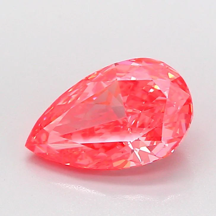 1.59 ct. Fancy Vivid Pink/VS1 Pear Lab Grown Diamond