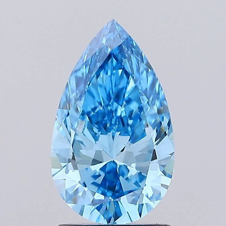 1.60 ct. Fancy Vivid Blue/VS1 Pear Lab Grown Diamond
