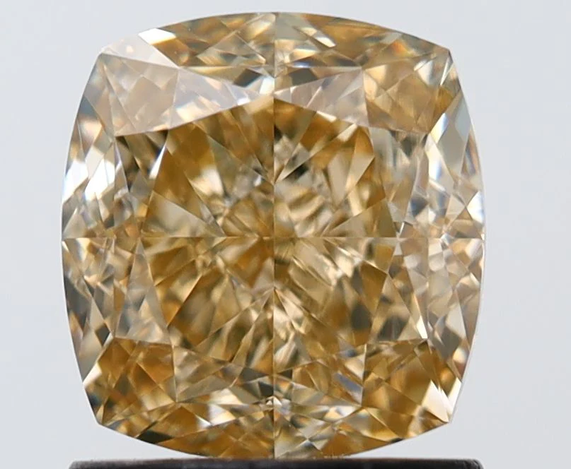 1.61 ct. Fancy Yellow/VVS2 Cushion Brilliant Diamond