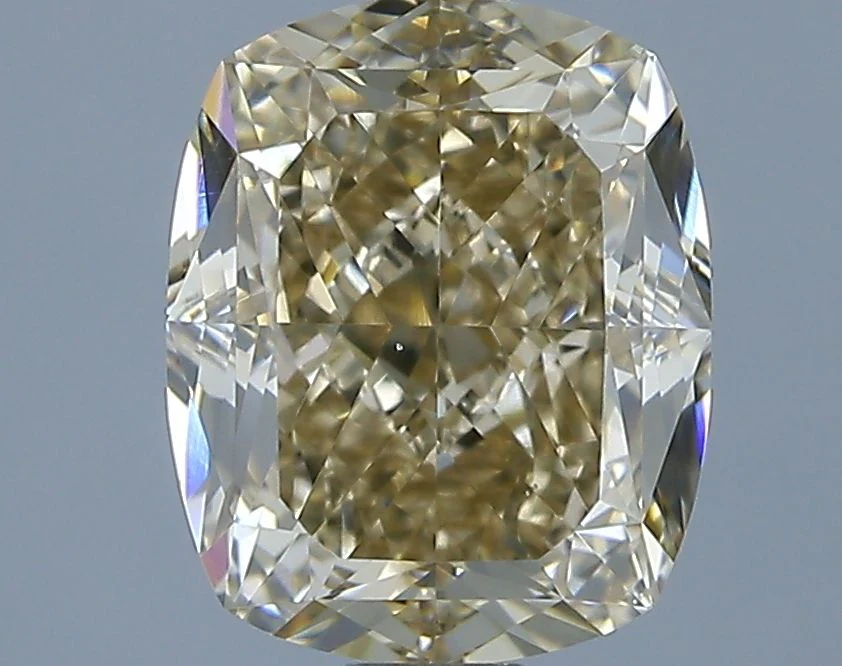 1.62 ct. Fancy Light Yellow/VS2 Cushion Modified Diamond