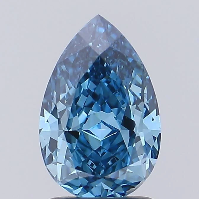 1.62 ct. Fancy Vivid Blue/VS1 Pear Lab Grown Diamond