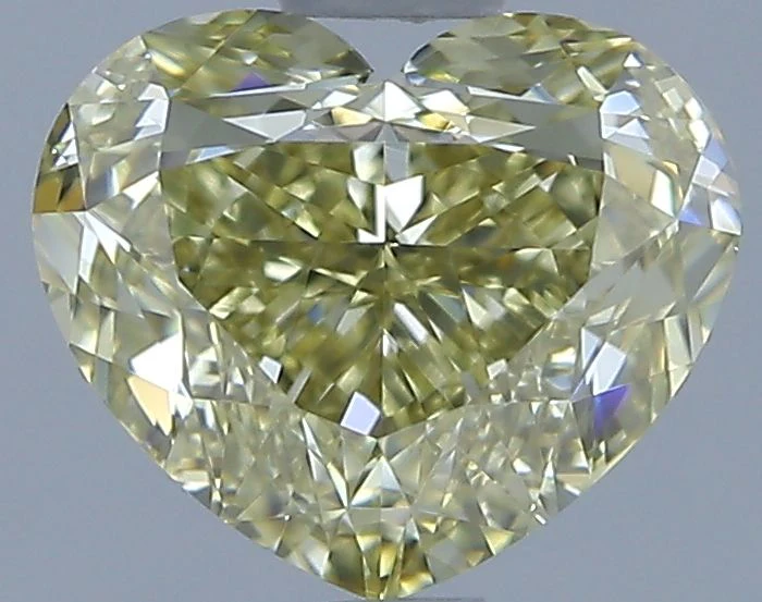 1.62 ct. Fancy Yellow/VS1 Heart Diamond