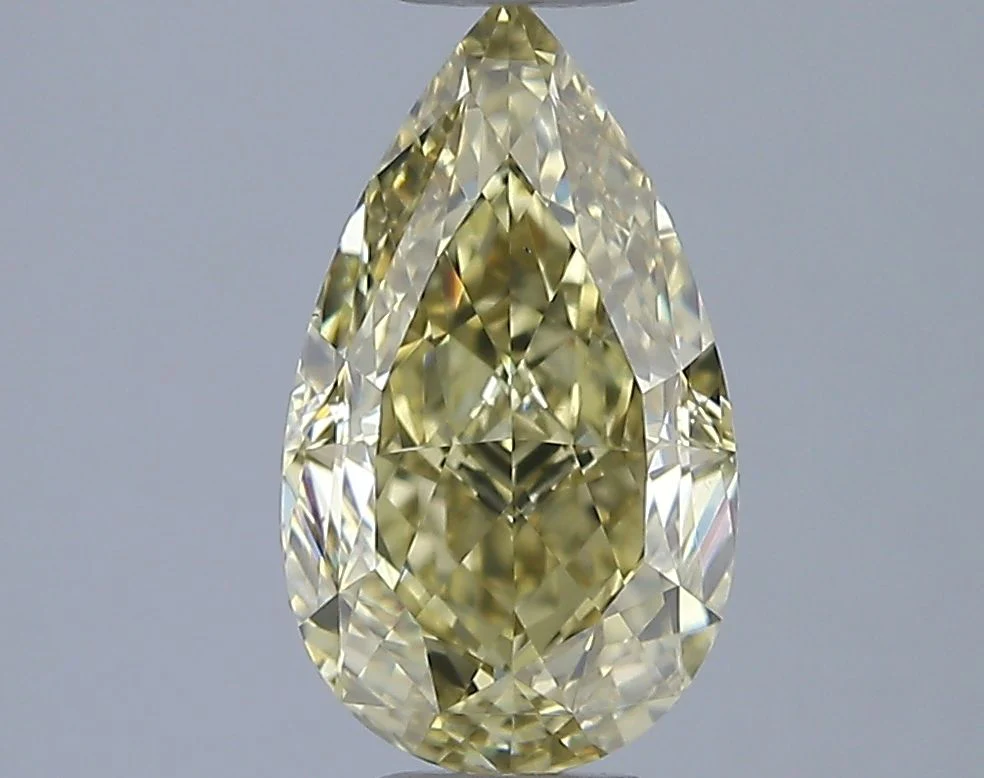 1.62 ct. Fancy Yellow/VS2 Pear Diamond