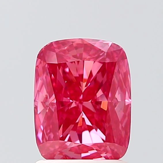 1.68 ct. Fancy Vivid Pink/VS1 Cushion Modified Lab Grown Diamond