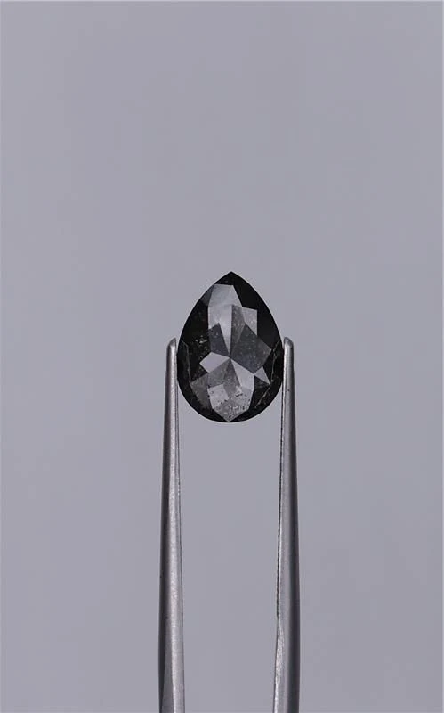 1.69 ct. Fancy Black/VVS2 Pear Diamond
