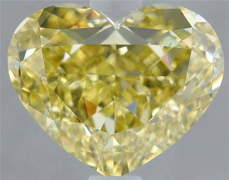 1.71 ct. Fancy Yellow/VS2 Heart Diamond