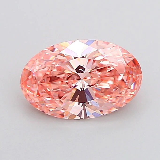 1.80 ct. Fancy Vivid Pink/VS1 Oval Lab Grown Diamond