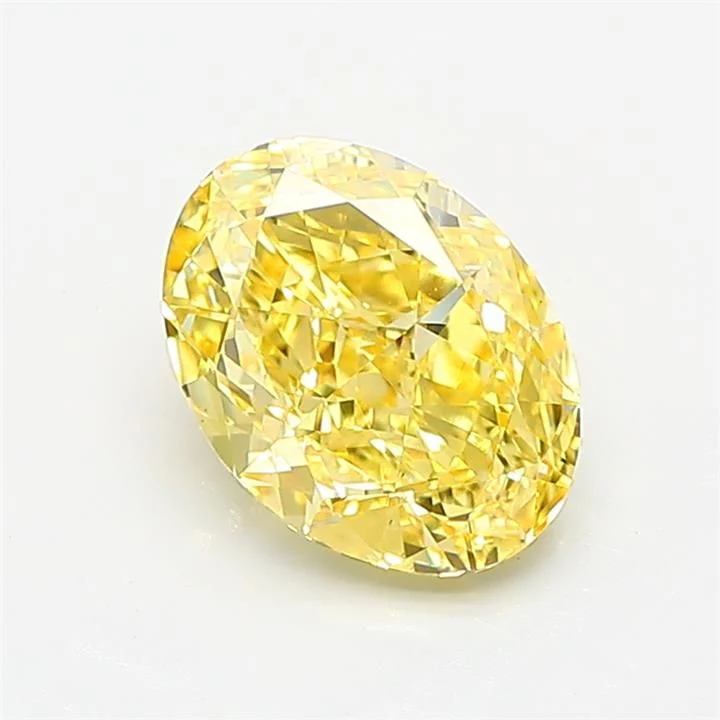 1.81 ct. Fancy Vivid Yellow/VS1 Oval Lab Grown Diamond