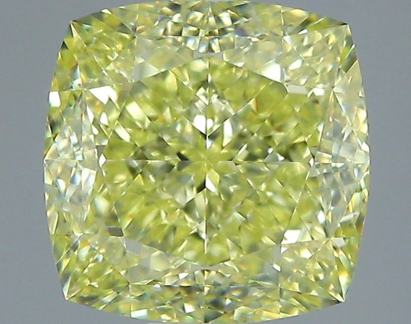 1.83 ct. Fancy Intense Yellow/VVS1 Cushion Brilliant Diamond
