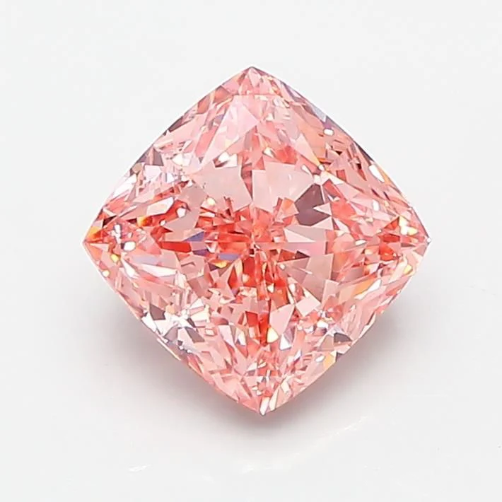 1.87 ct. Fancy Intense Pink/VS1 Cushion Modified Lab Grown Diamond