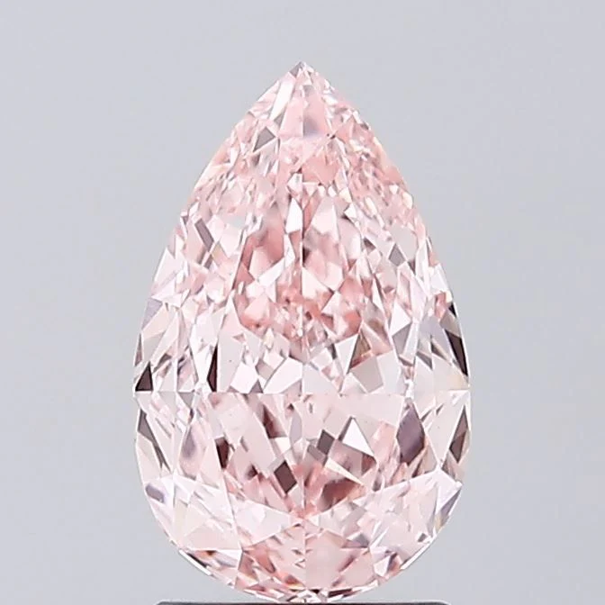 1.90 ct. Fancy Vivid Pink/VS1 Pear Lab Grown Diamond