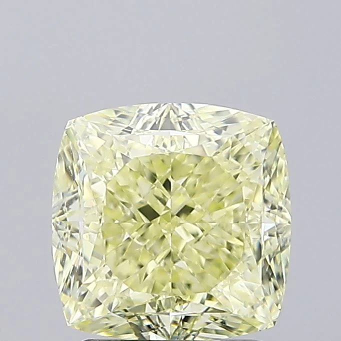 1.91 ct. Fancy Yellow/VVS2 Cushion Modified Diamond