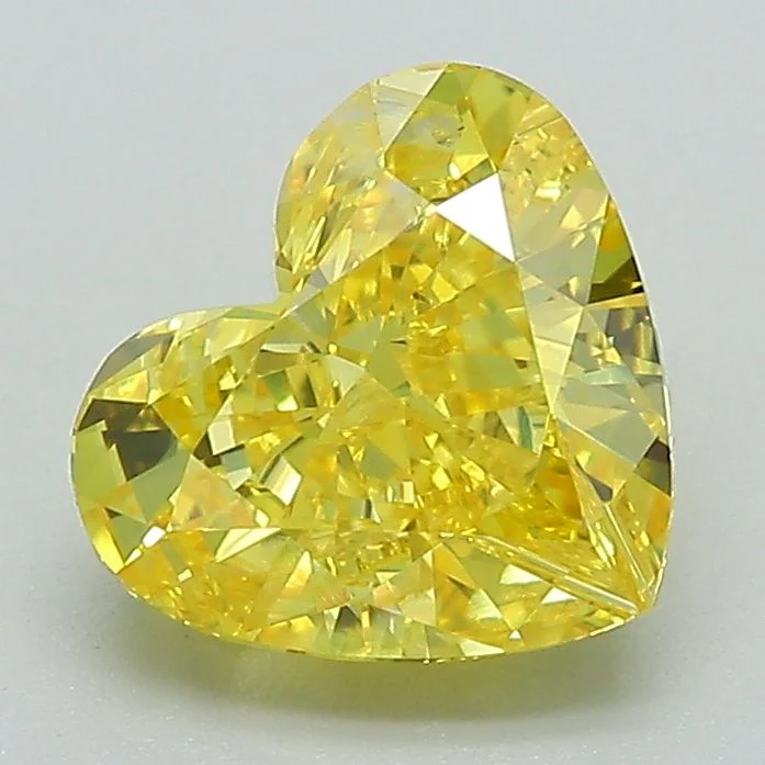 1.96 ct. Fancy Vivid Yellow/SI2 Heart Lab Grown Diamond