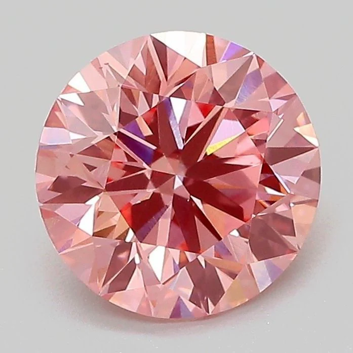 1.99 ct. Fancy Vivid Pink/VS1 Round Lab Grown Diamond