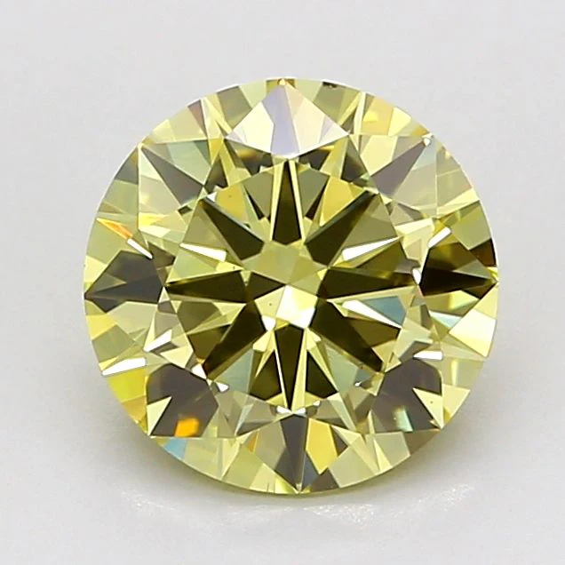 1.99 ct. Fancy Yellow/VS1 Round Lab Grown Diamond