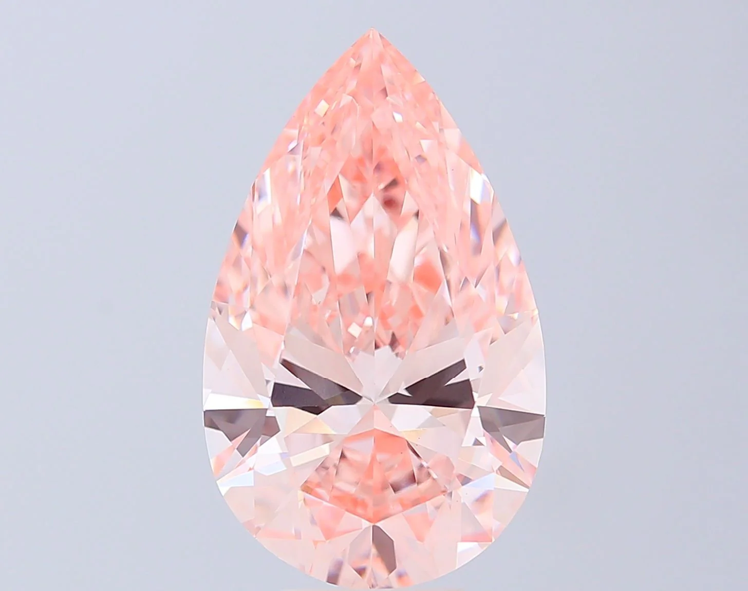 10.01 ct. Fancy Intense Pink/VS1 Pear Lab Grown Diamond