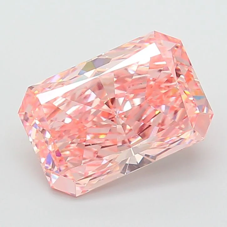 10.01 ct. Fancy Vivid Pink/VS1 Radiant Lab Grown Diamond