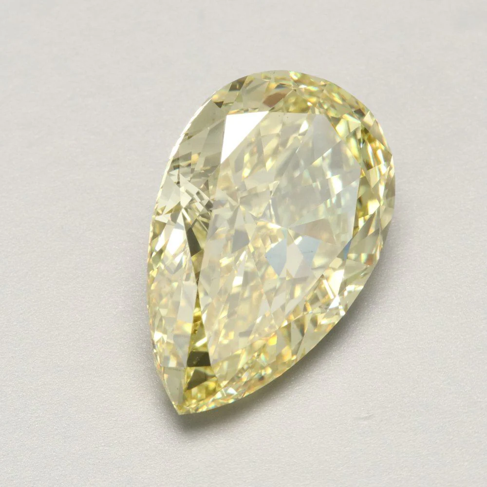 10.02 ct. Fancy Intense Yellow/VS2 Pear Lab Grown Diamond