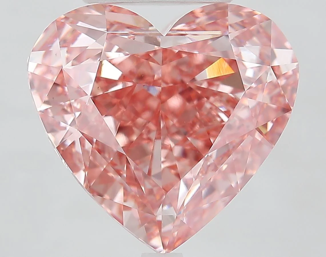 10.03 ct. Fancy Vivid Pink/VS1 Heart Lab Grown Diamond