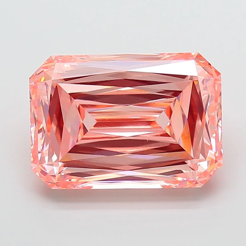 10.04 ct. Fancy Vivid Pink/VS1 Radiant Lab Grown Diamond