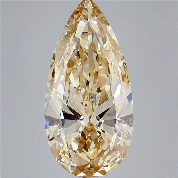 10.04 ct. Fancy Yellow/VS1 Pear Lab Grown Diamond