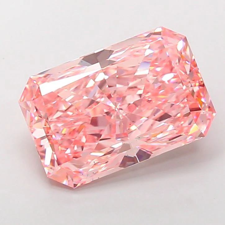 10.05 ct. Fancy Vivid Pink/VS2 Radiant Lab Grown Diamond