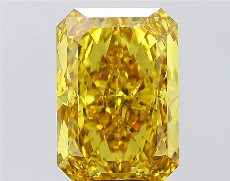 10.07 ct. Fancy Vivid Yellow/VVS2 Radiant Lab Grown Diamond