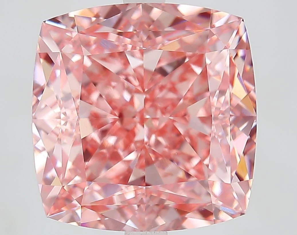 10.08 ct. Fancy Vivid Pink/VVS2 Cushion Modified Lab Grown Diamond
