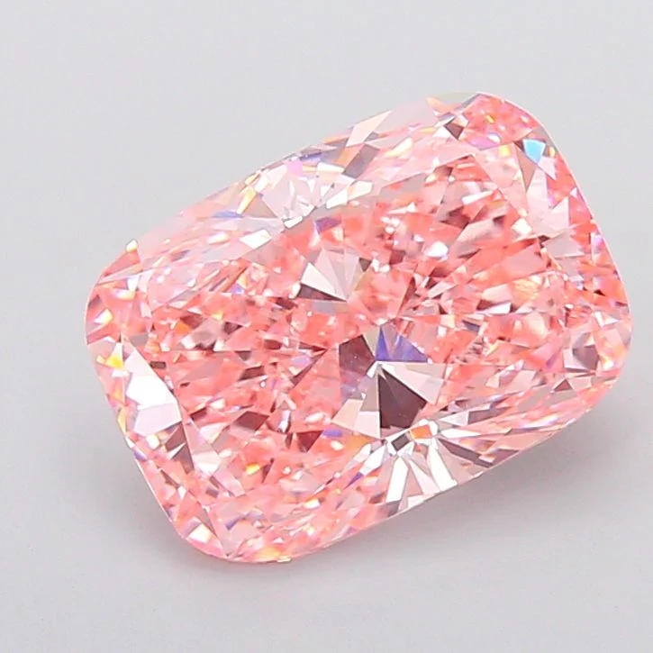 10.51 ct. Fancy Vivid Pink/VVS2 Cushion Modified Lab Grown Diamond
