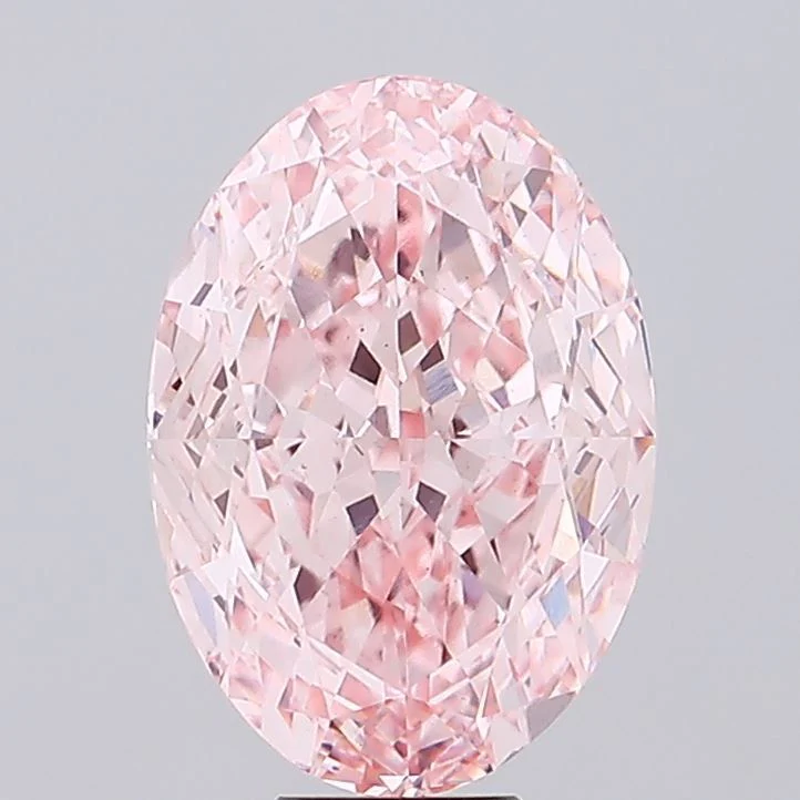 11.05 ct. Fancy Vivid Pink/VS2 Oval Lab Grown Diamond