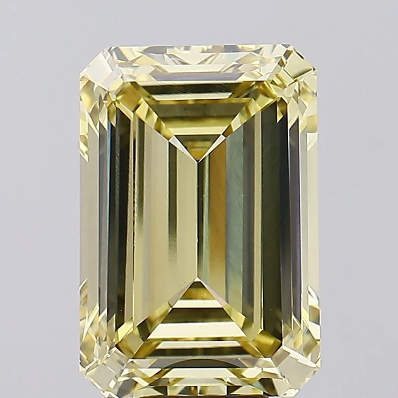 11.13 ct. Fancy Intense Yellow/VVS2 Emerald Lab Grown Diamond