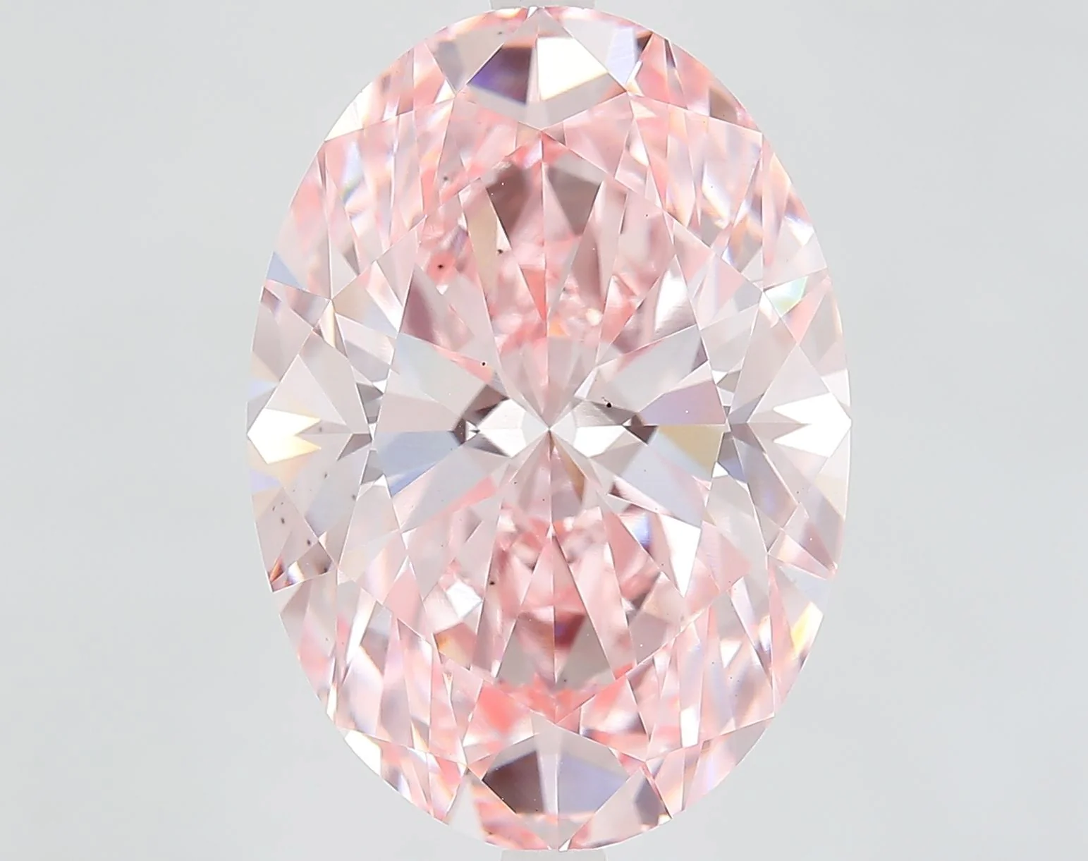 11.61 ct. Fancy Vivid Pink/VS2 Oval Lab Grown Diamond