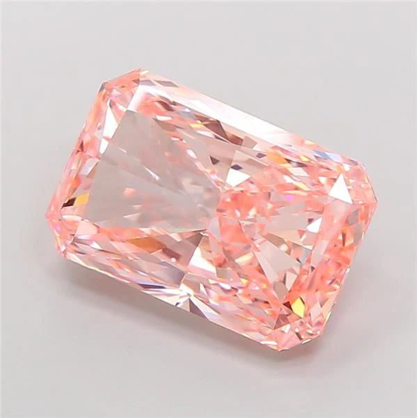 12.25 ct. Fancy Vivid Pink/VVS2 Radiant Lab Grown Diamond