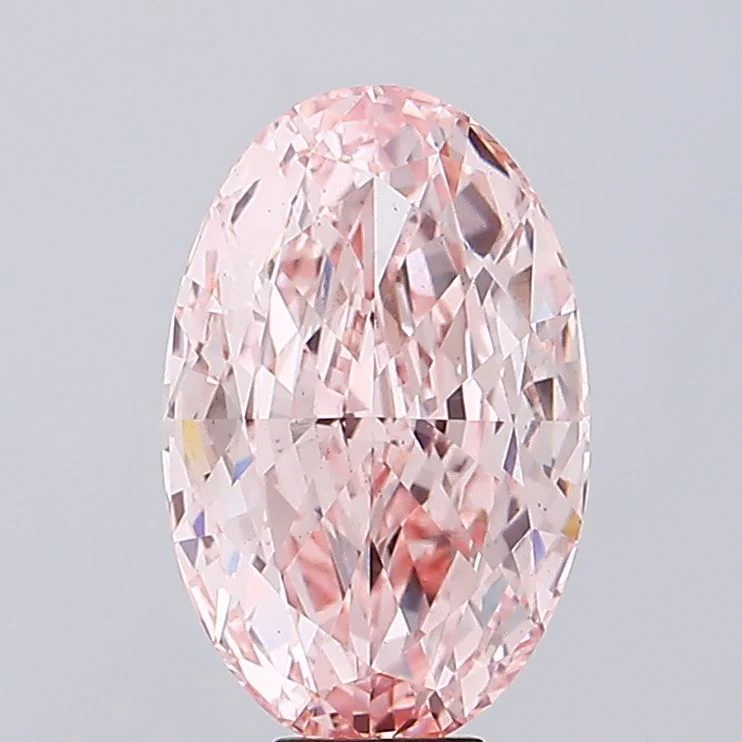 13.13 ct. Fancy Intense Pink/VS2 Oval Lab Grown Diamond