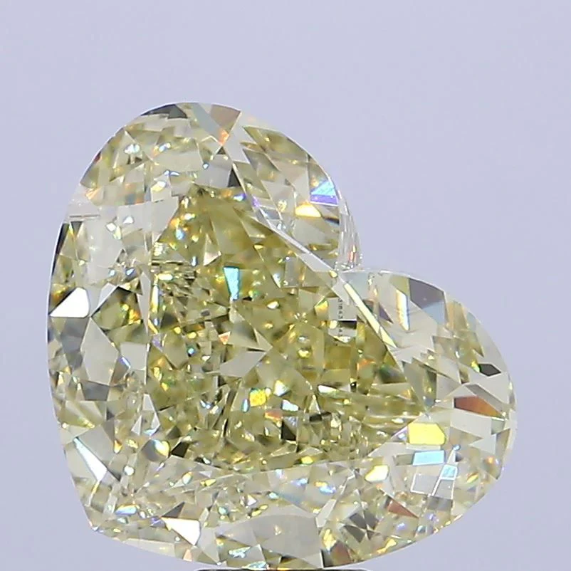 15.11 ct. Fancy Yellow/VS1 Heart Lab Grown Diamond