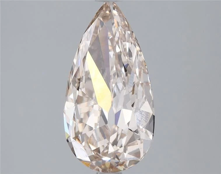 2.00 ct. Fancy Champagne/VS1 Pear Lab Grown Diamond - Image 2