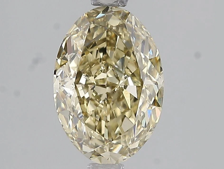 2.00 ct. Fancy Gray Yellow/VS1 Oval Lab Grown Diamond