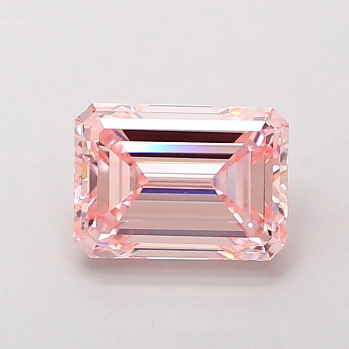 2.00 ct. Fancy Intense Pink/VVS2 Emerald Lab Grown Diamond - Image 2