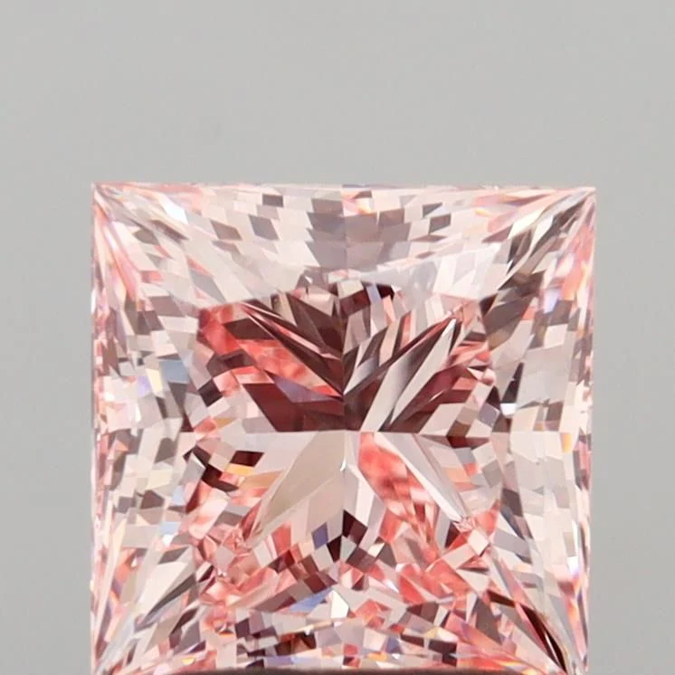 2.00 ct. Fancy Intense Pink/VVS2 Princess Lab Grown Diamond
