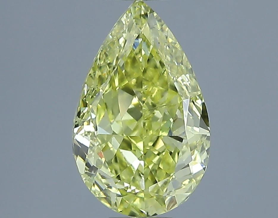 2.00 ct. Fancy Intense Yellow/SI2 Pear Diamond