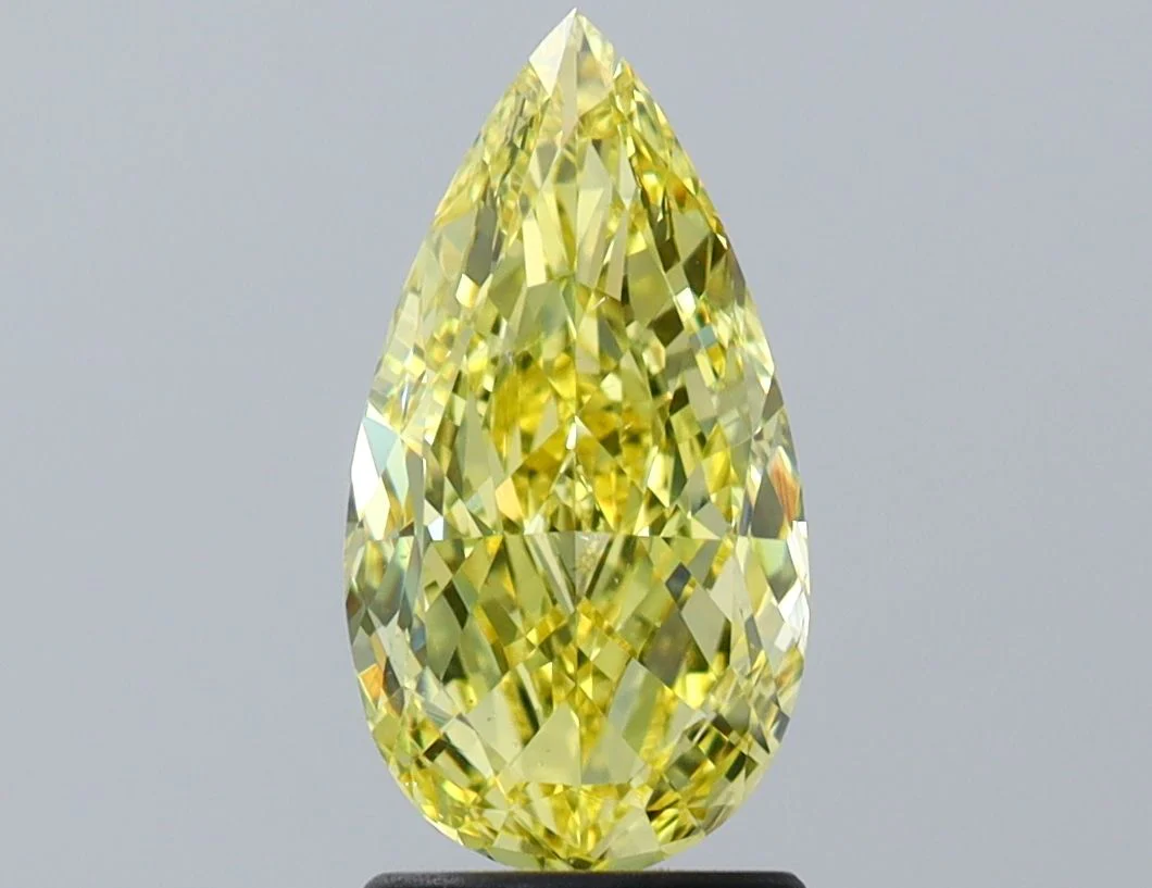 2.00 ct. Fancy Intense Yellow/VS2 Pear Diamond