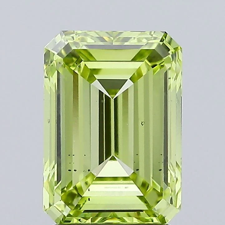 2.00 ct. Fancy Intense Yellowish Green/VS2 Emerald Lab Grown Diamond