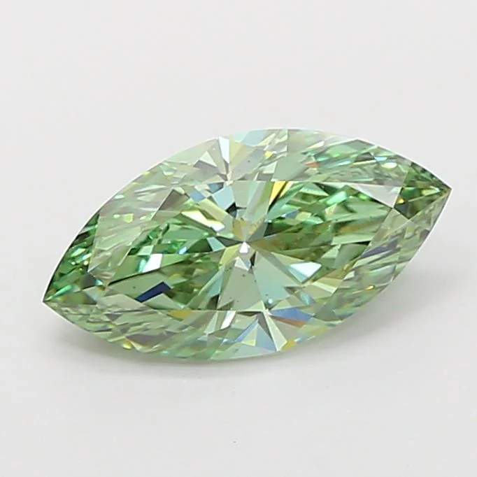 2.00 ct. Fancy Vivid Green/VS1 Marquise Lab Grown Diamond - Image 2