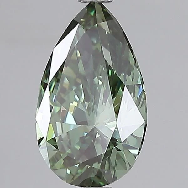 2.00 ct. Fancy Vivid Green/VS1 Pear Lab Grown Diamond