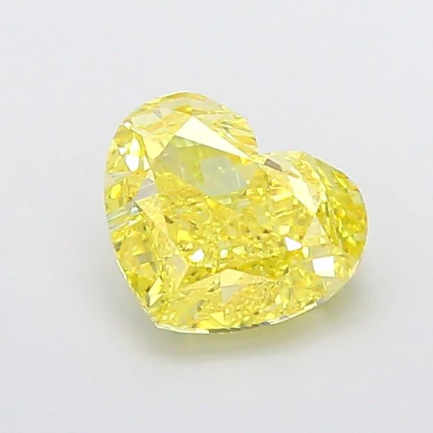 2.00 ct. Fancy Vivid Yellow/VS1 Heart Lab Grown Diamond