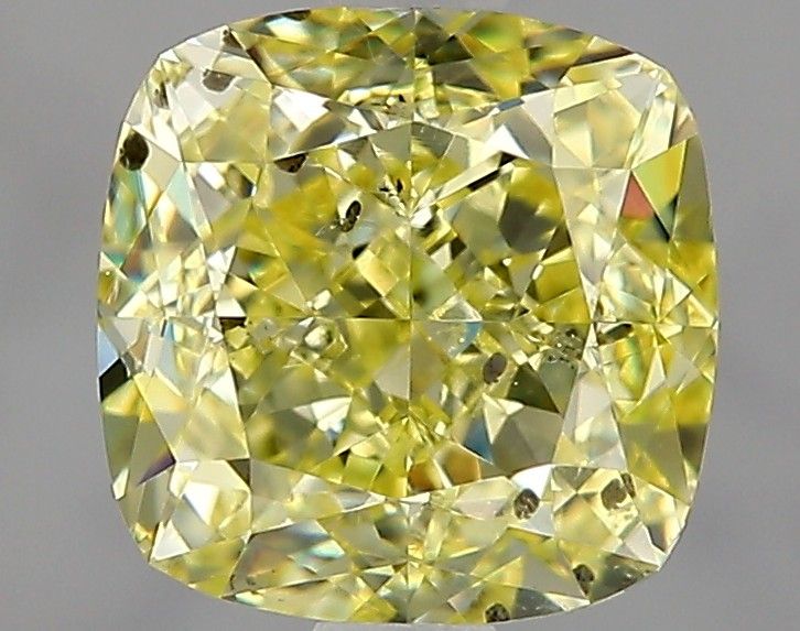 2.00 ct. Fancy Yellow/SI2 Cushion Brilliant Diamond