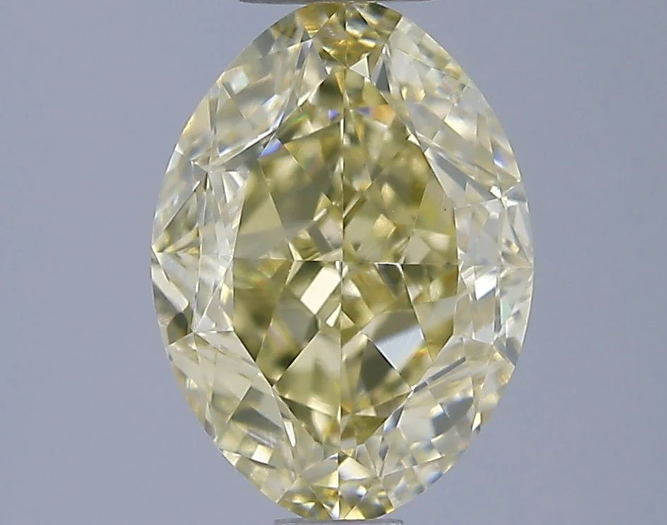 2.00 ct. Fancy Yellow/VS1 Oval Diamond