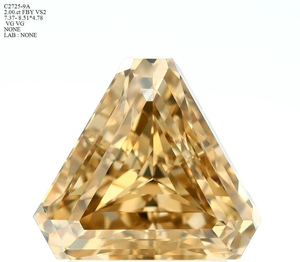 2.00 ct. Fancy Yellow/VS2 Triangular Diamond